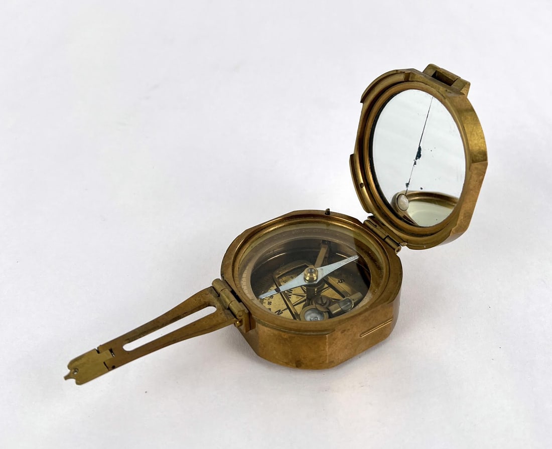 Stanley London Natural Sine Brass Nautical Compass (1 of 7)