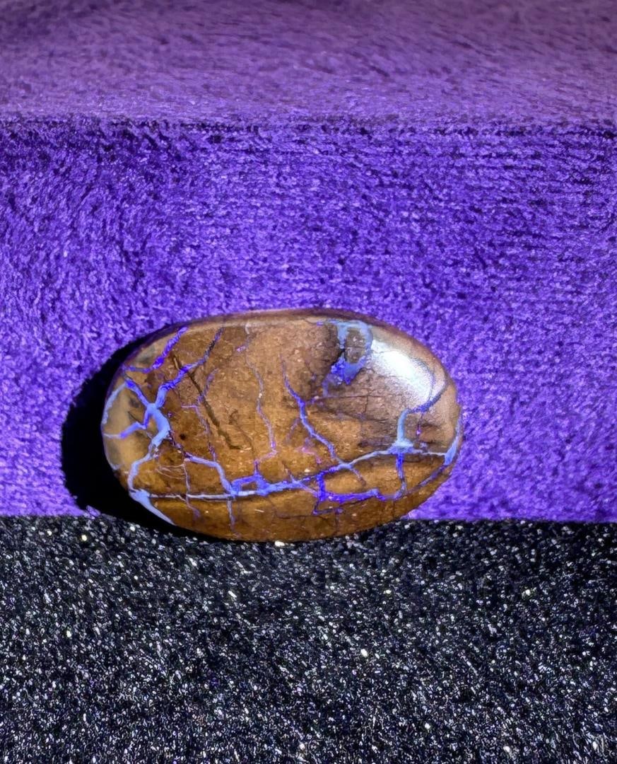 12 Carats of Australian Black Boulder Opal (1 of 3)