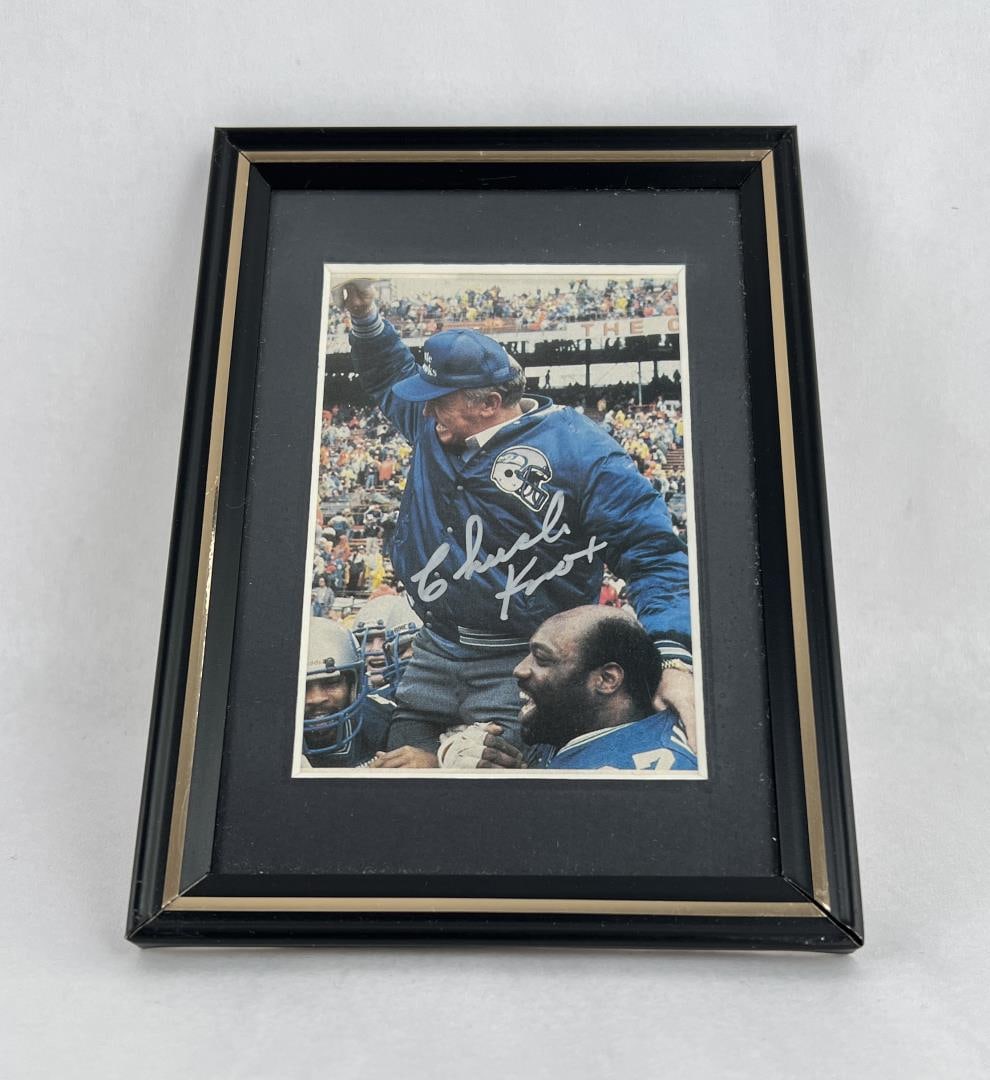 Chuck Knox Seattle Seahawks Autographed Photo (1 of 3)