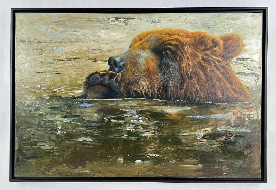 Norma Lee Pfaff Montana Oil on Canvas Painting (1 of 6)