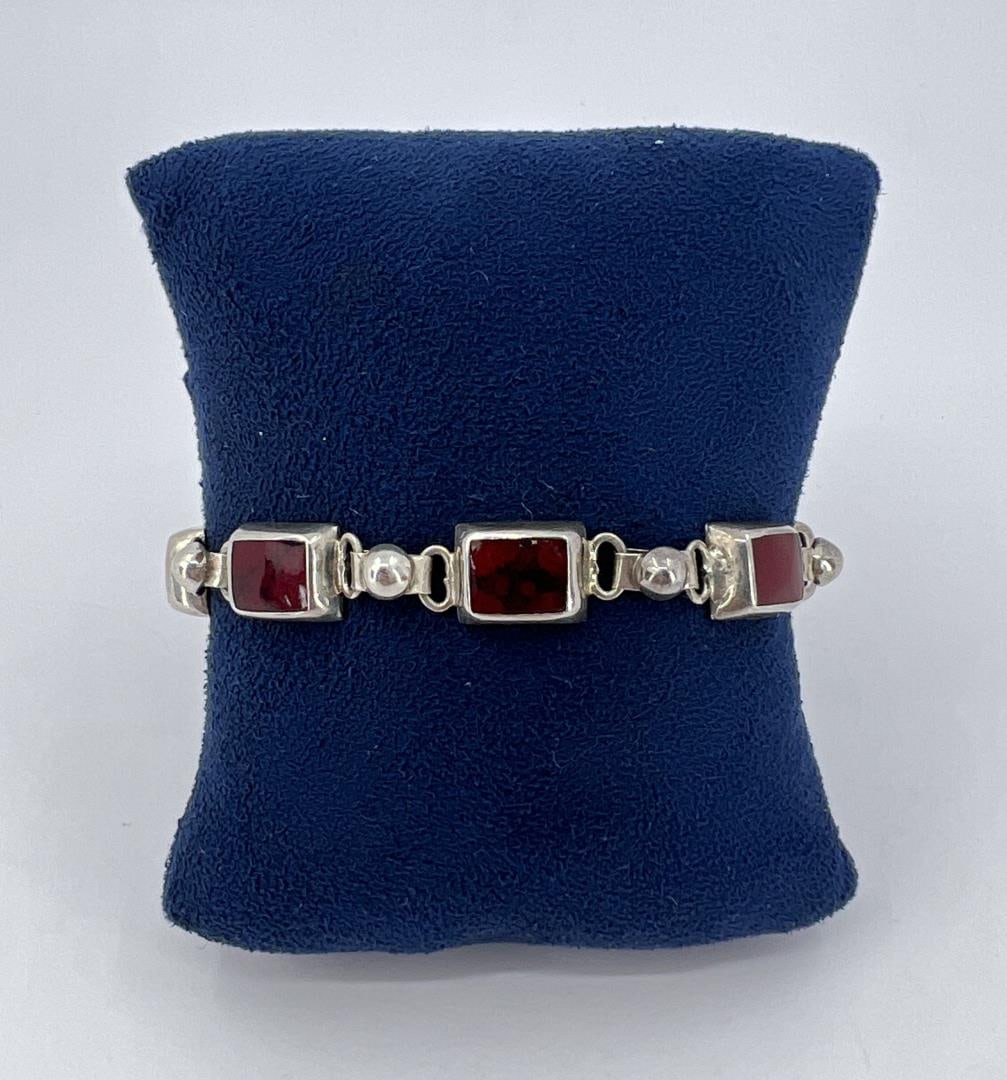 Taxco Mexico Sterling Silver Bracelet (1 of 4)