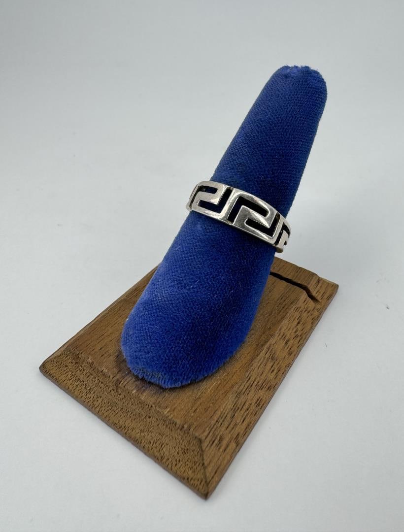Greek Key Sterling Silver Ring (1 of 3)
