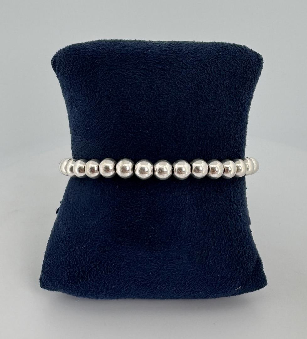 Taxco Mexico Sterling Silver Ball Bead Bracelet (1 of 4)