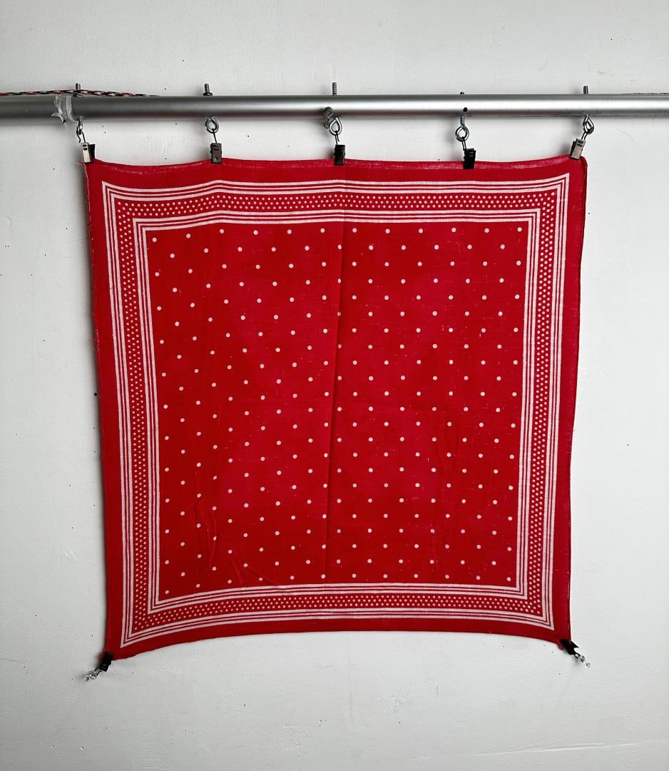 Antique Turkey Red Cowboy Handkerchief Banana (1 of 3)