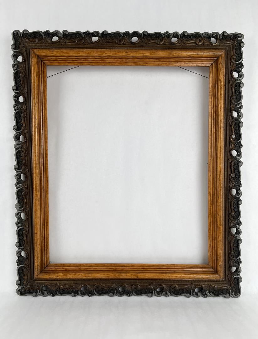 Antique Carved Wood Picture Frame (1 of 3)