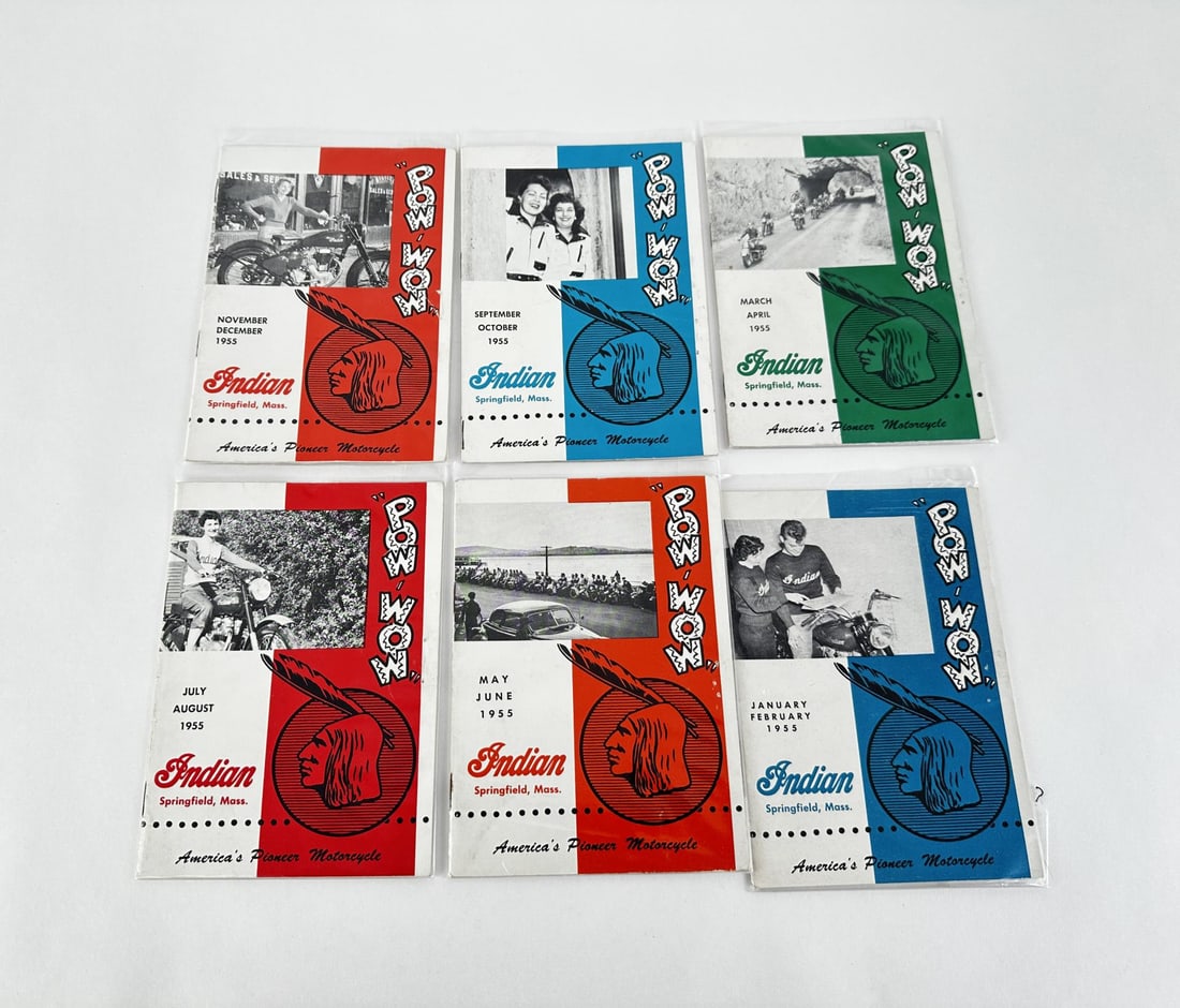 1955 Indian Motorcycles Pow Wow Magazines (1 of 3)