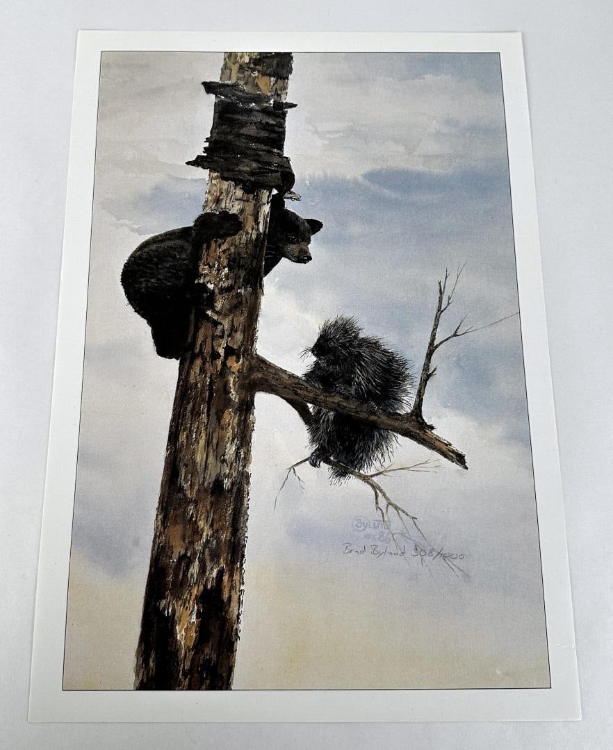 Brad Bylund Print: Signed and numbered. 10 5/8" by 15 3/8".