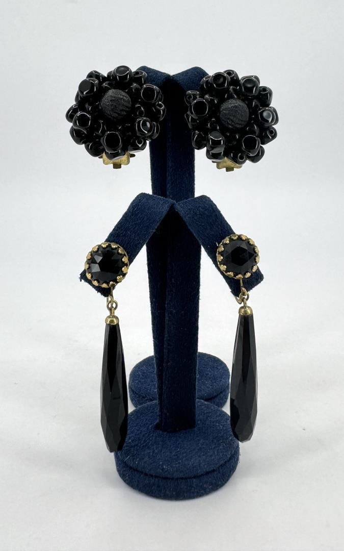 Victorian Mourning Jewelry Earrings (1 of 7)
