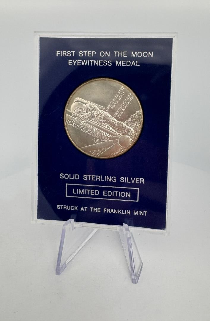 First Step on the Moon Eyewitness Silver Medal (1 of 3)