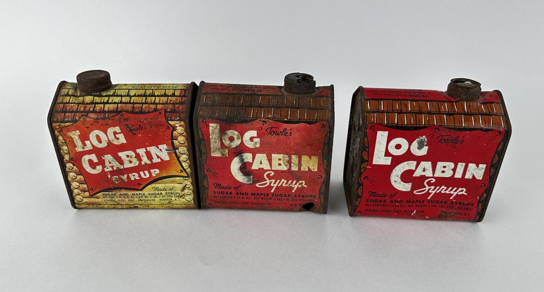 Towle's Log Cabin Syrup Tins (1 of 5)
