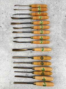 Henry Taylor Wood Carving Tools: 16 piece set. Very nice.