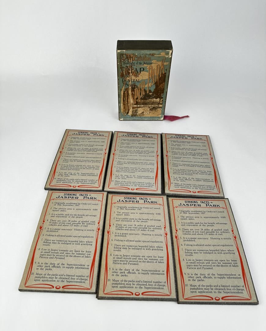 Map of the Central Part of Jasper Park: M.P. Bridgland. 1917. Canada Department of the Interior.