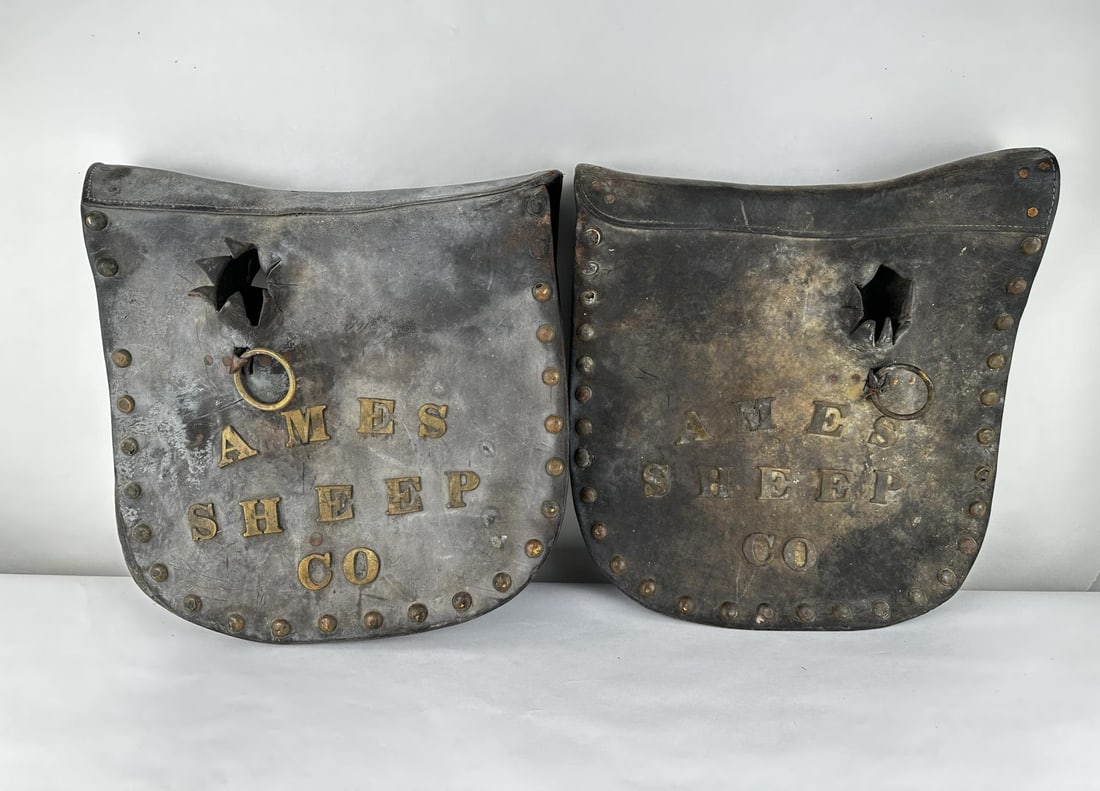 Early Montana Ranch Leather Draft Horse Pads (1 of 9)