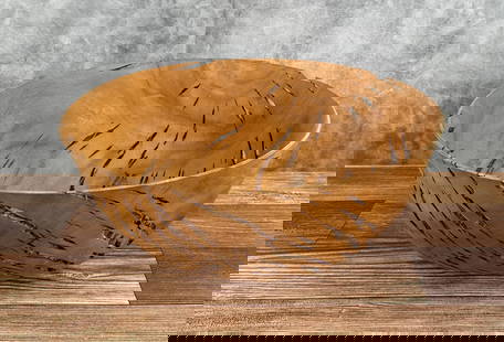 Michael Lee Hawaii Carved Camphor Wood Bowl: 15 1/2" by 15" by 6 7/8" tall. Mike Lee is Hawaii born and raised, and it shows. An avid surfer and waterman, he gets a lot of the inspiration for his wood carving from the ocean. An excellent and pat