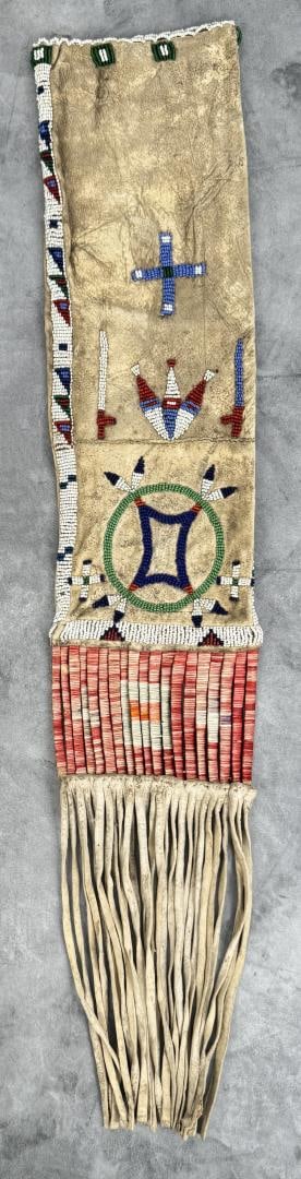 Sioux Native American Indian Beaded Pipe Bag (1 of 8)