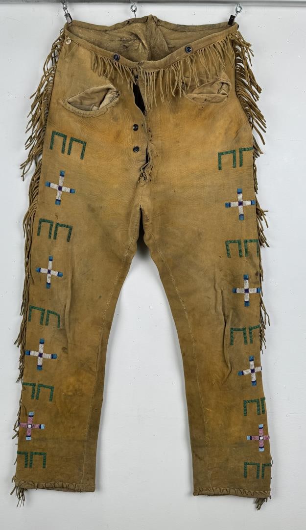 Apsaaalooke Crow Montana Indian Beaded Pants (1 of 14)