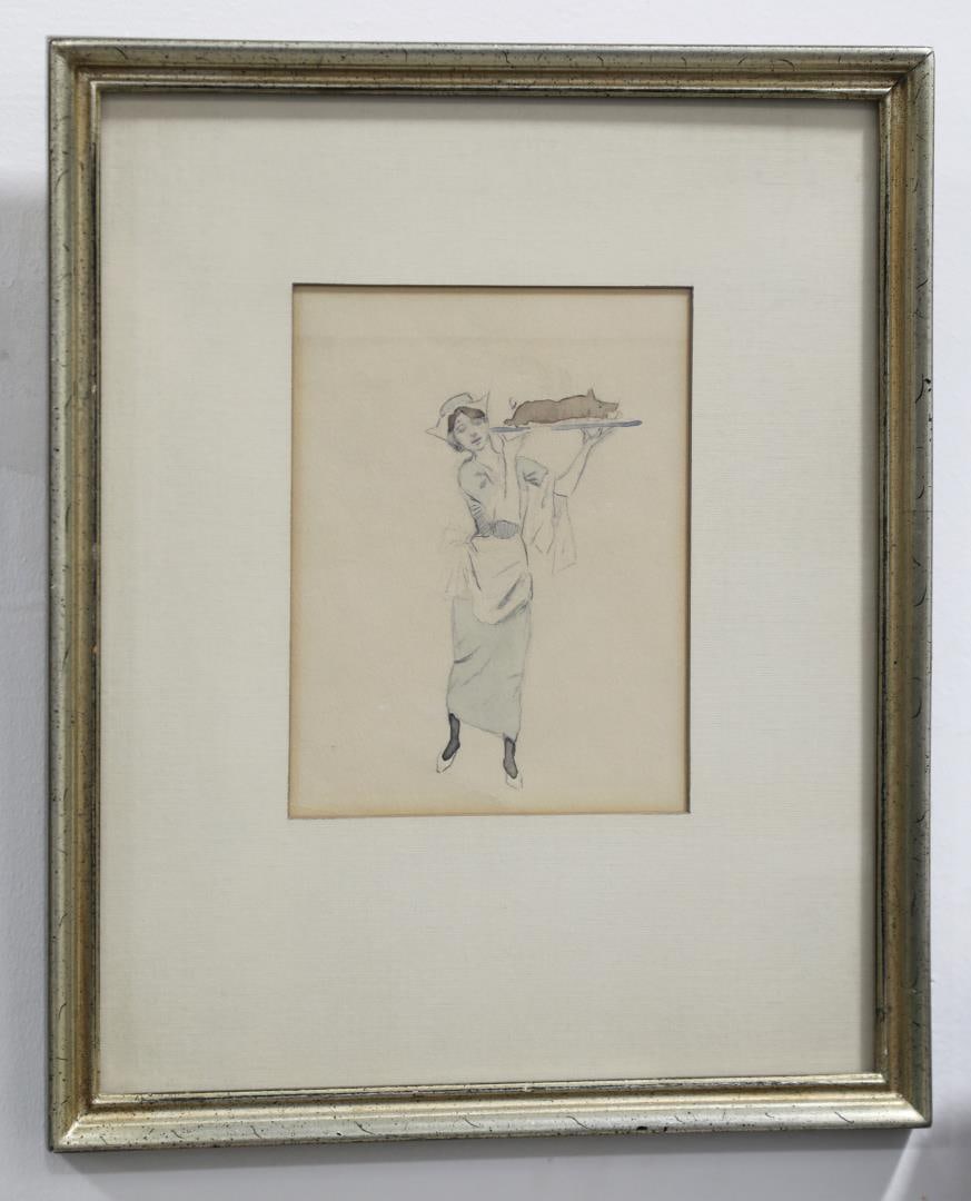 Charles M Russell Montana Watercolor Painting (1 of 3)