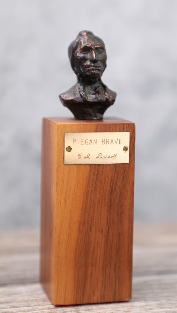 Charles M Russell Piegan Brave Bronze (1 of 5)