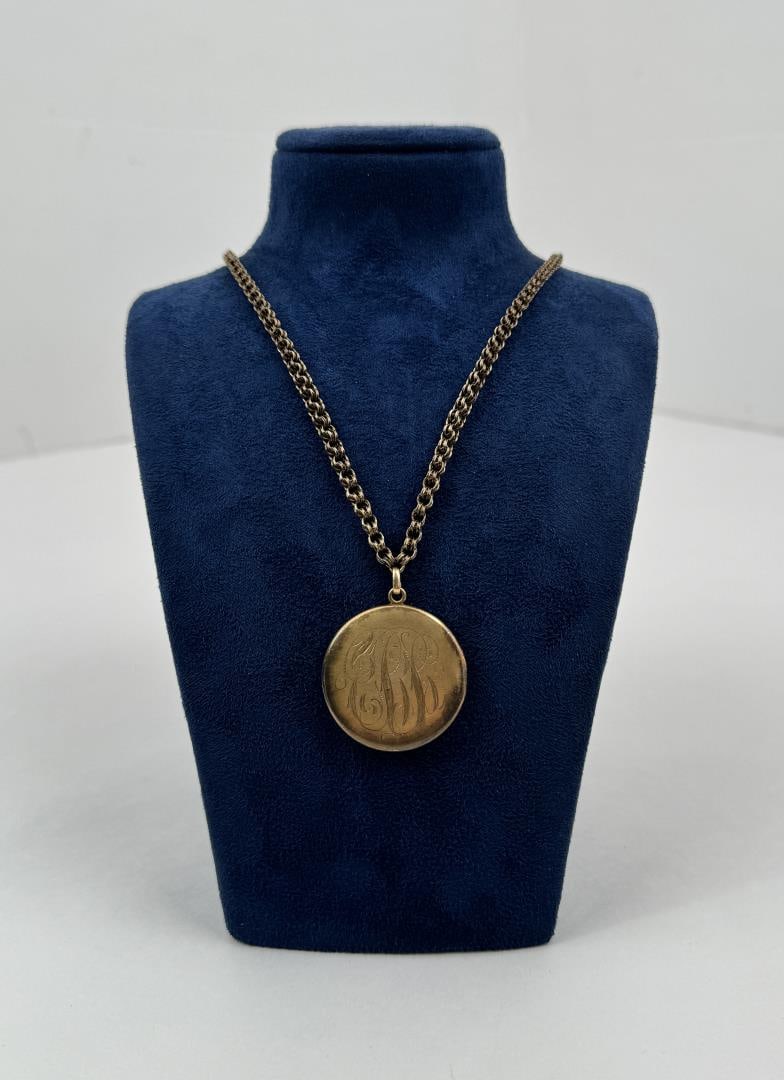 Victorian Gold Filled Locket Necklace (1 of 5)