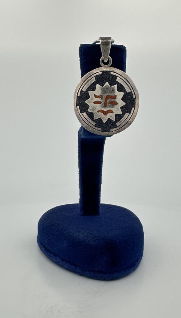 Ecuador .950 Silver Aztec Necklace Pendant (1 of 3)