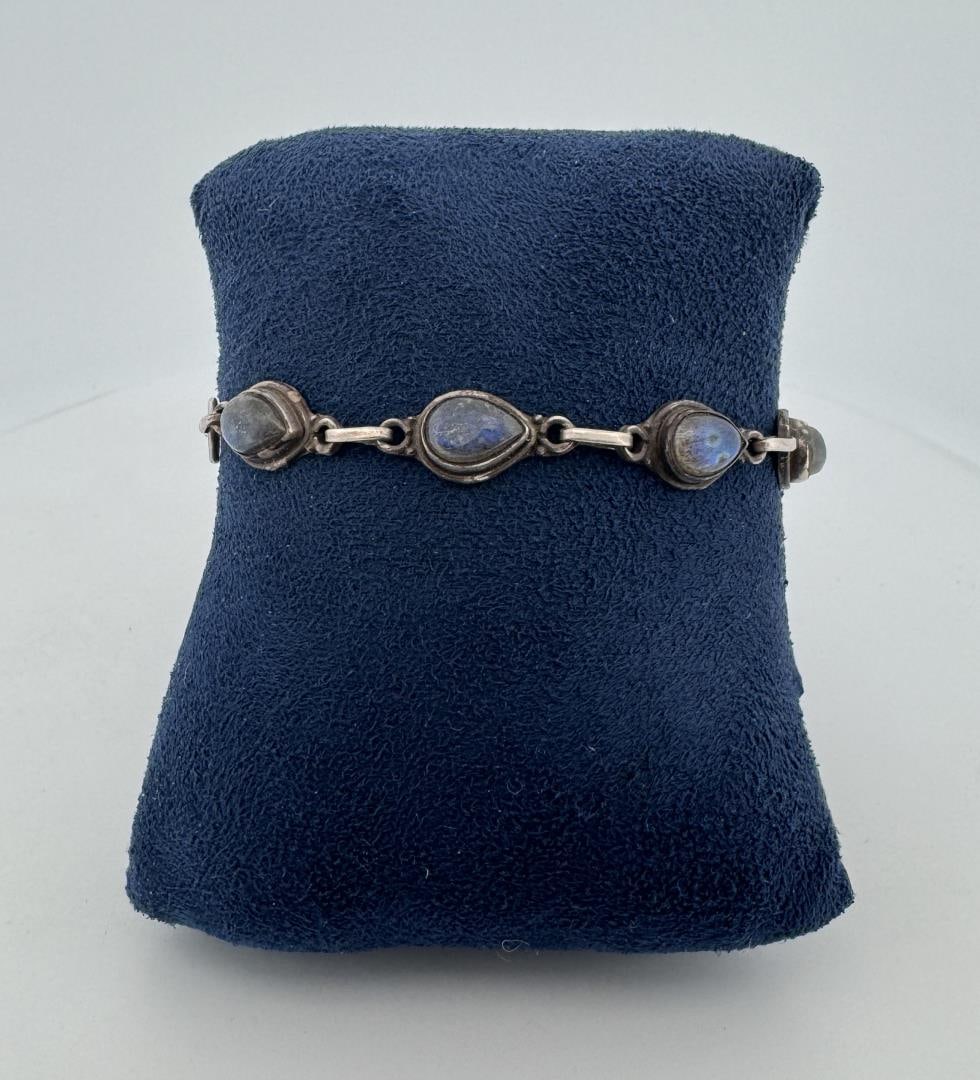 Sterling Silver Labradorite Bracelet (1 of 4)
