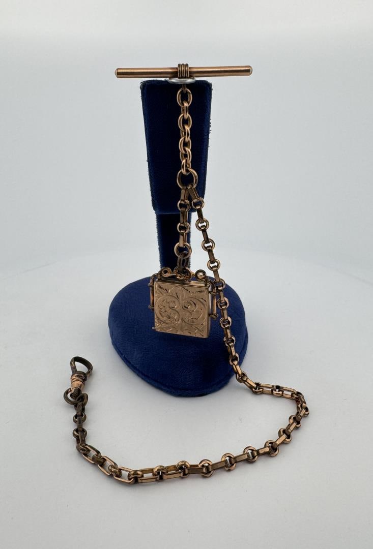 Victorian Gold Filled Pocket Watch Chain Fob (1 of 4)