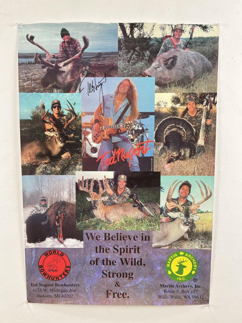 Ted Nugent Autographed Poster (1 of 5)