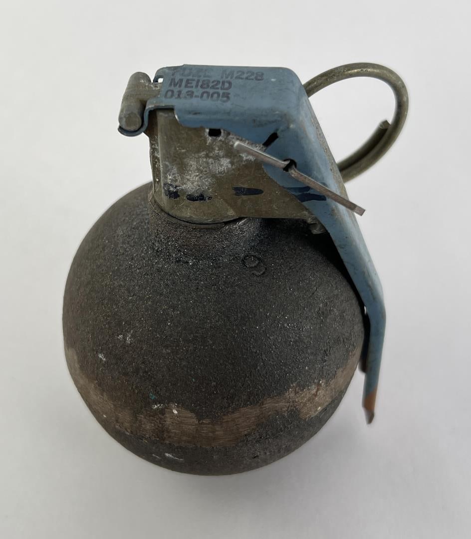 Inert Vietnam War Baseball Practice Grenade: Inert