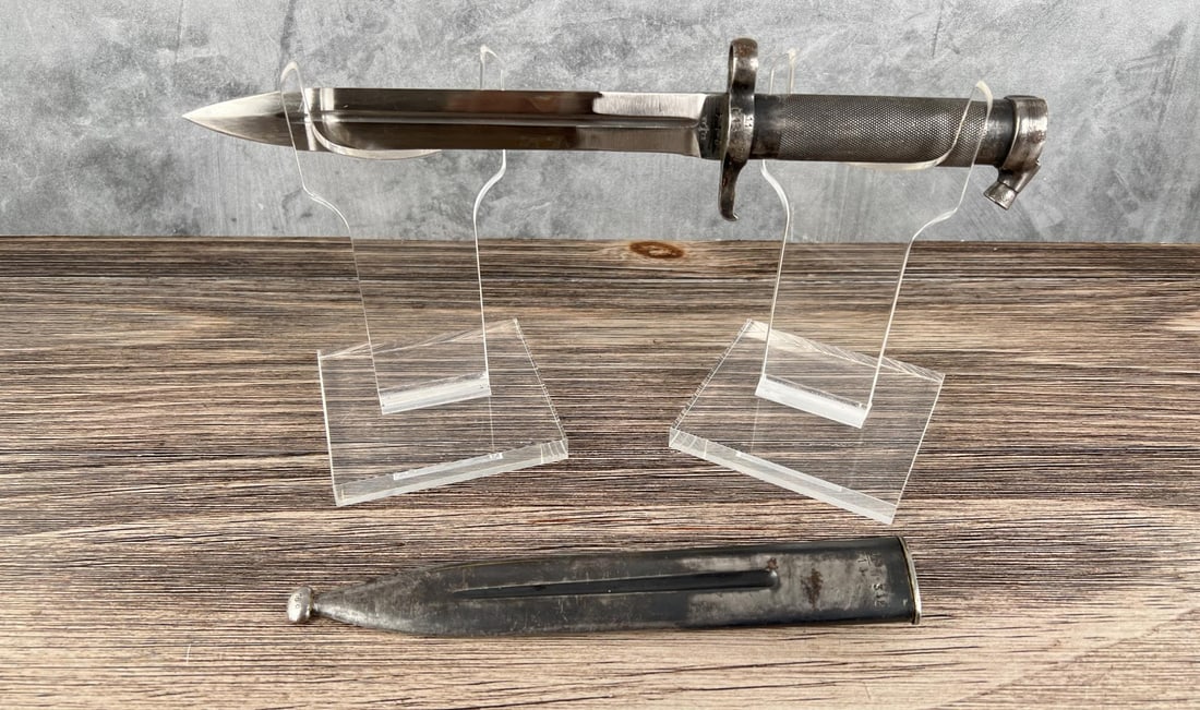 M1896 Swedish Mauser Bayonet: Nice example with scabbard