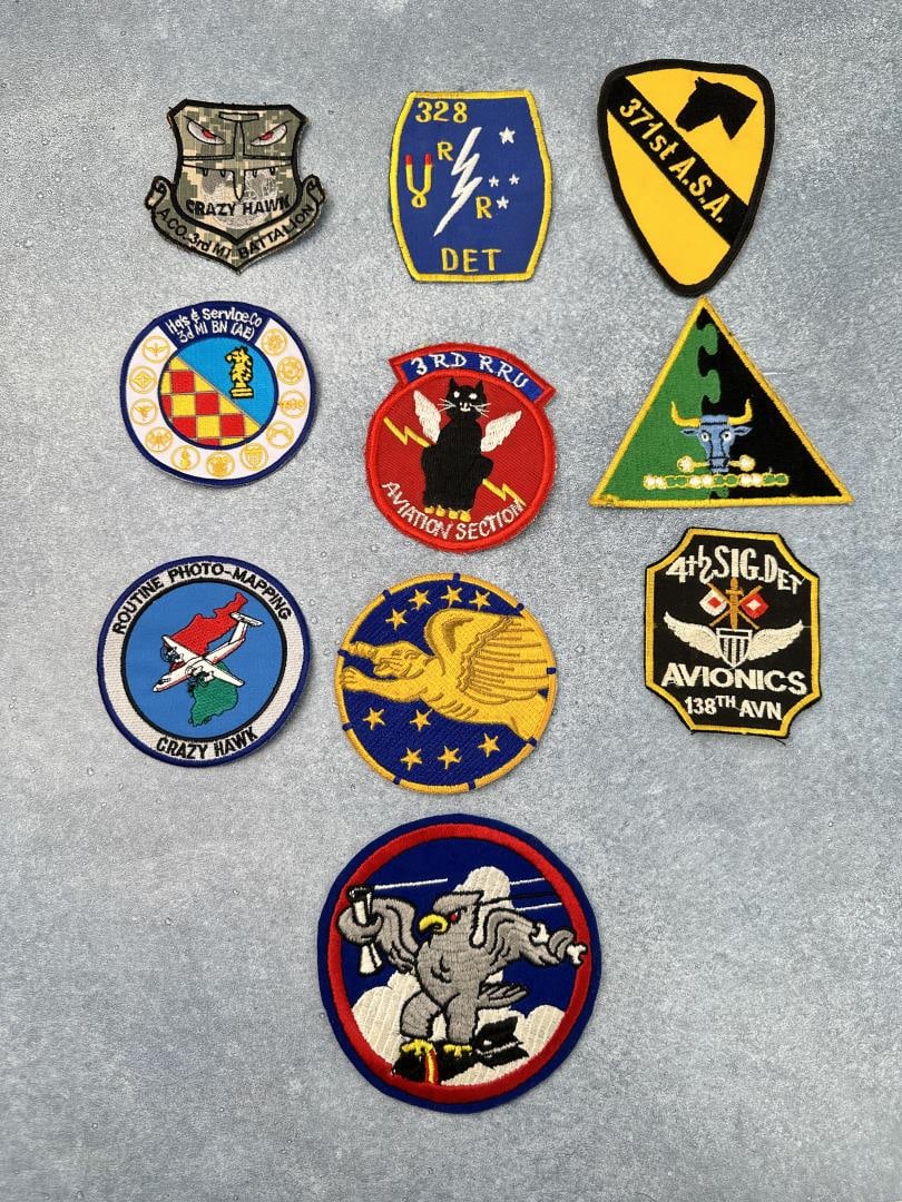 Group of Vietnam War Patches: Nice grouping.