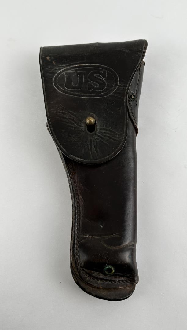 WWI WW1 Colt 1911 Pistol Holster: Made by Warren Leather Goods. 1918 dated.