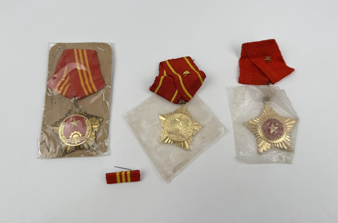 Vietnam War NVA Viet Cong Medals: Nice grouping.