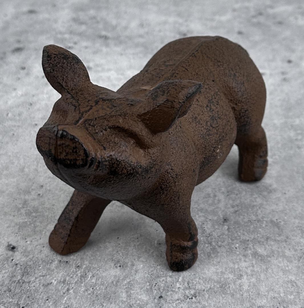 Cast Iron Pig Paperweight (1 of 5)