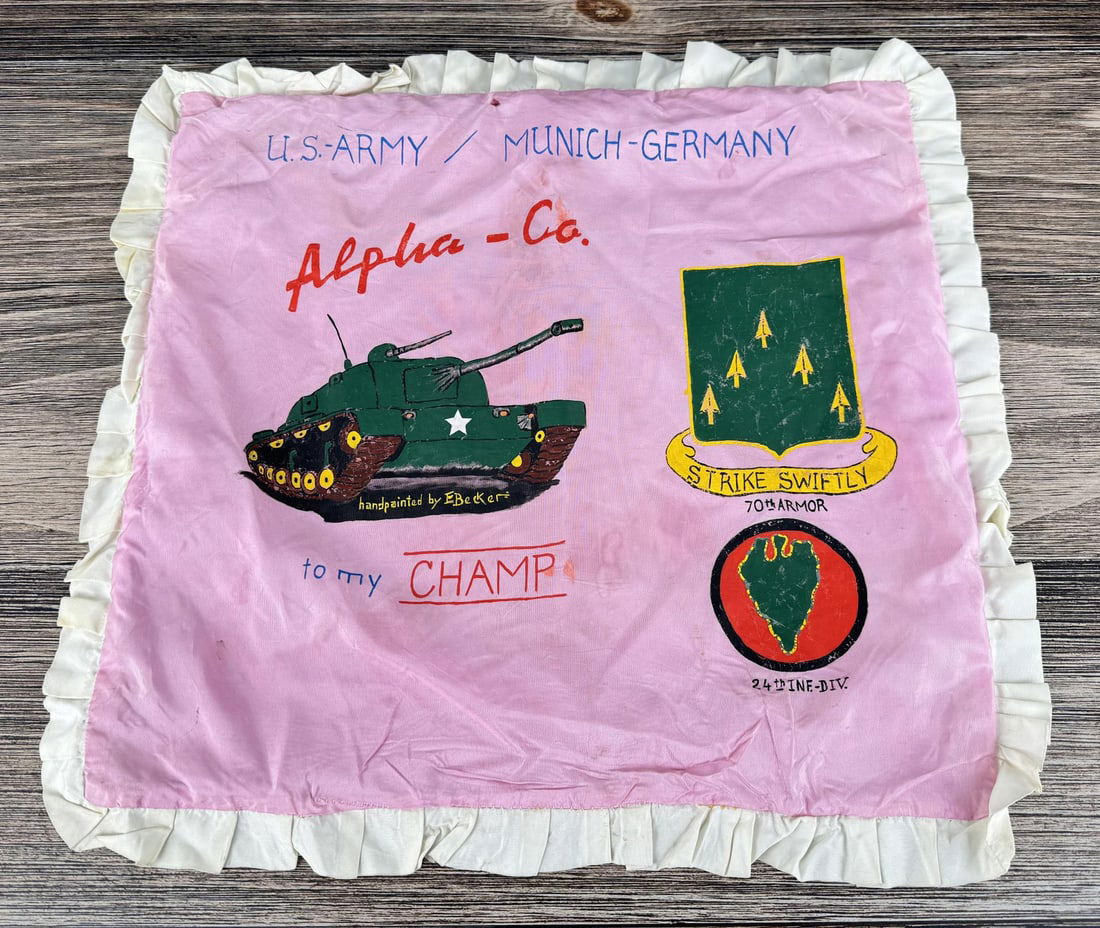 WW2 Painted Tank Division Pillow Cover (1 of 4)