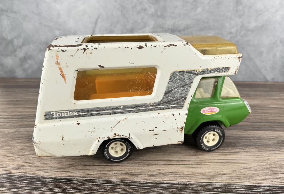 1970s Tonka Camper Truck: 10 5/8" long.
