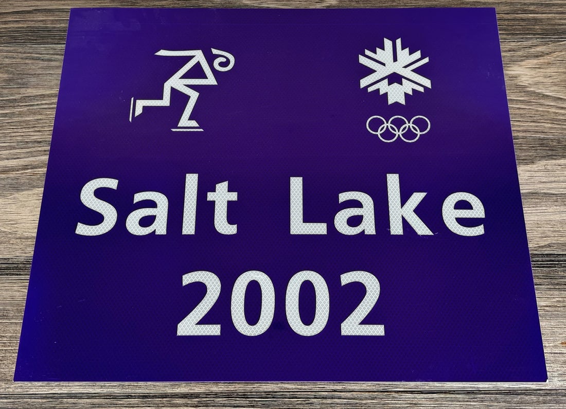 2002 Salt Lake Olympics Sign Speed Skating (1 of 4)