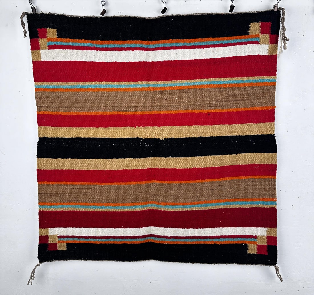 Navajo Indian Saddle Blanket Rug (1 of 3)