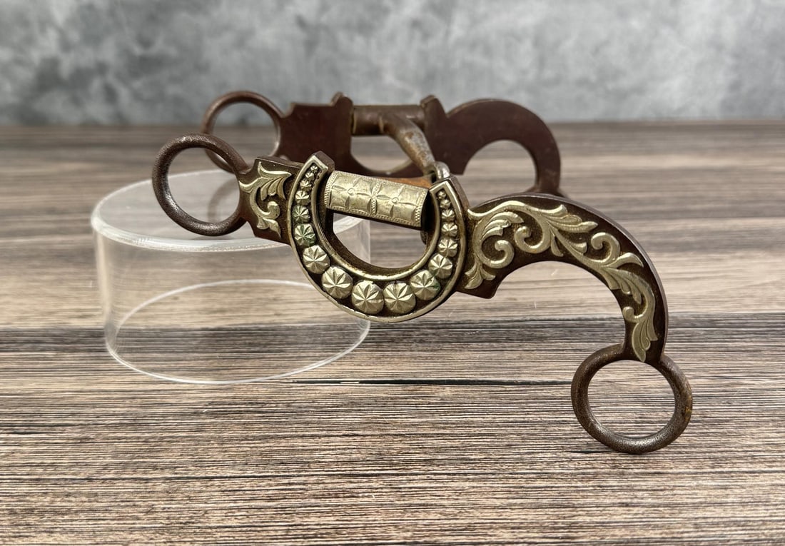 Silver Overlay Cowboy Horse Bit (1 of 4)
