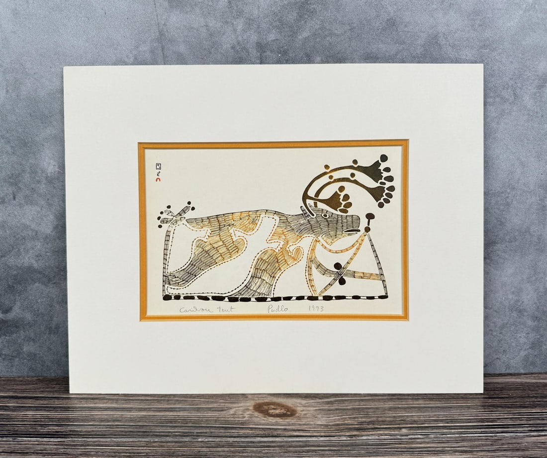 Pudlo Pudlat Caribou Tent Print (1 of 4)