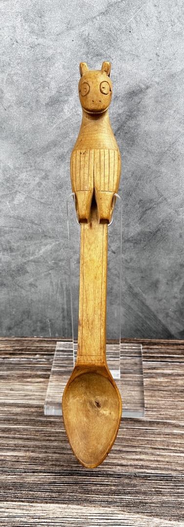 Tlingit Northwest Coast Indian Cedar Spoon (1 of 3)