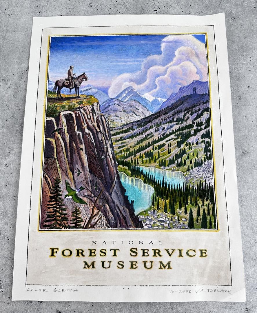 Monte Dolack Forest Service Museum Painting (1 of 5)