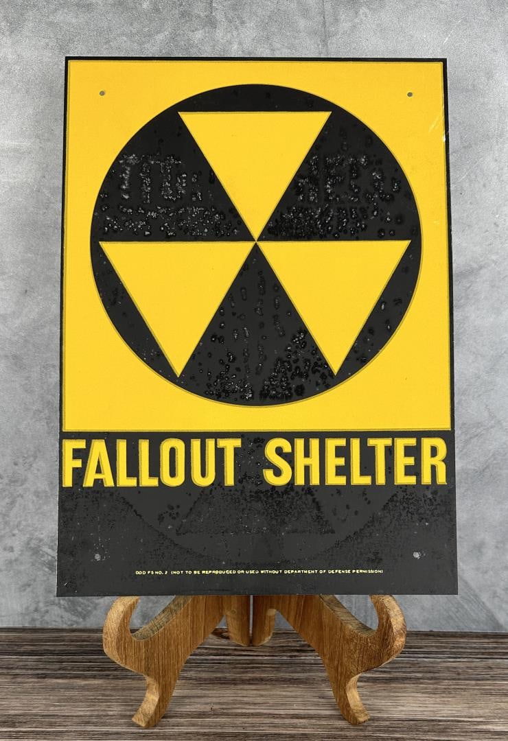 US Department of Defense Fallout Shelter Sign (1 of 4)