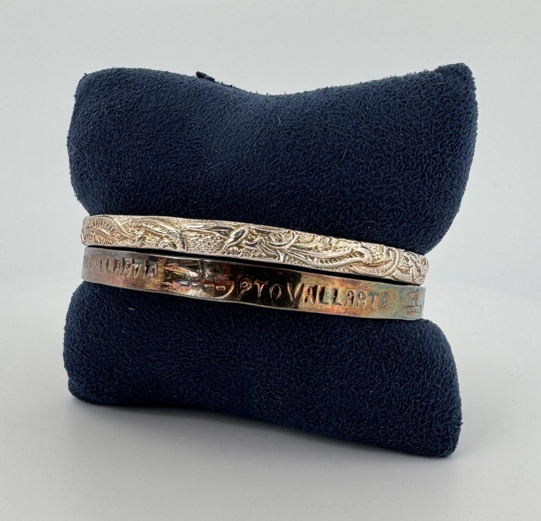 Taxco Mexico Bangle Bracelets: Nice grouping.