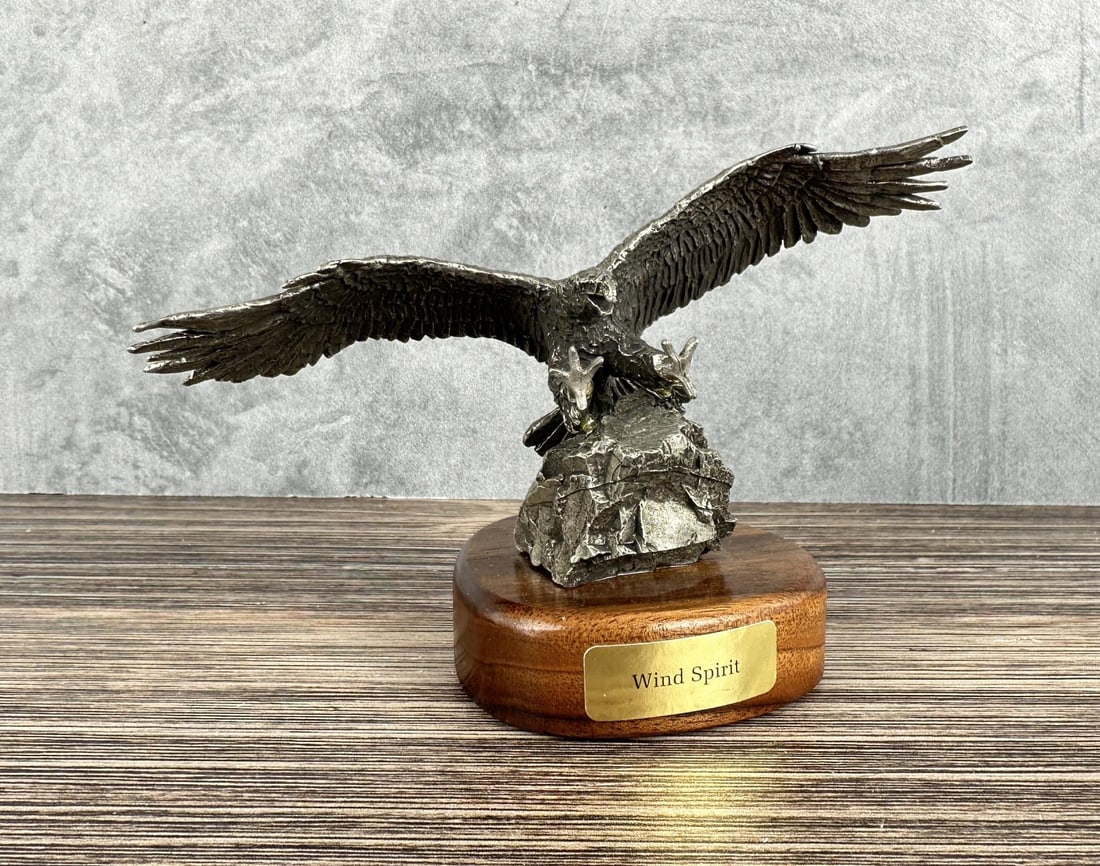 Wind Spirit Pewter Eagle: 5 1/2" by 4" by 2 3/4"