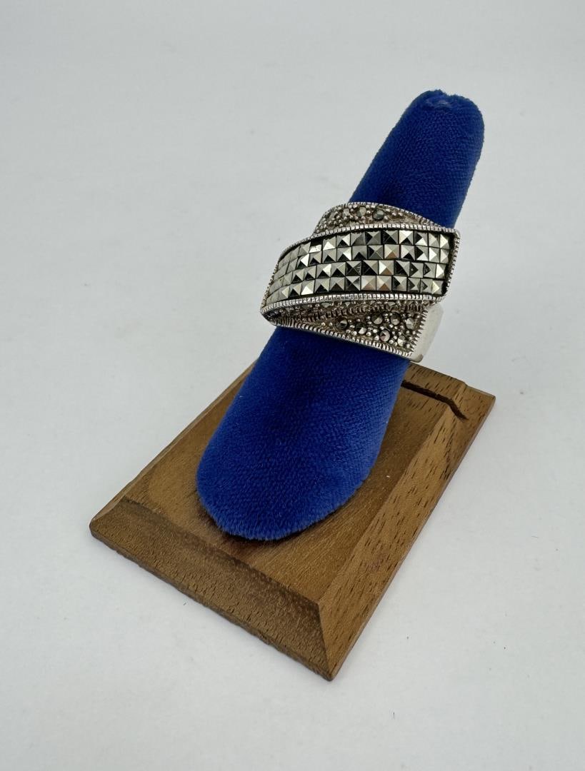Judith Jack Sterling Silver Marcasite Ring (1 of 3)