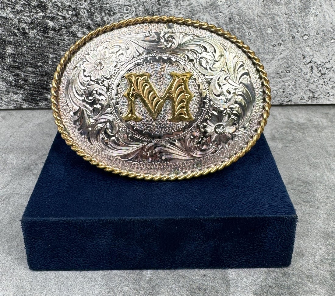 Montana Silversmiths Cowboy Belt Buckle (1 of 7)