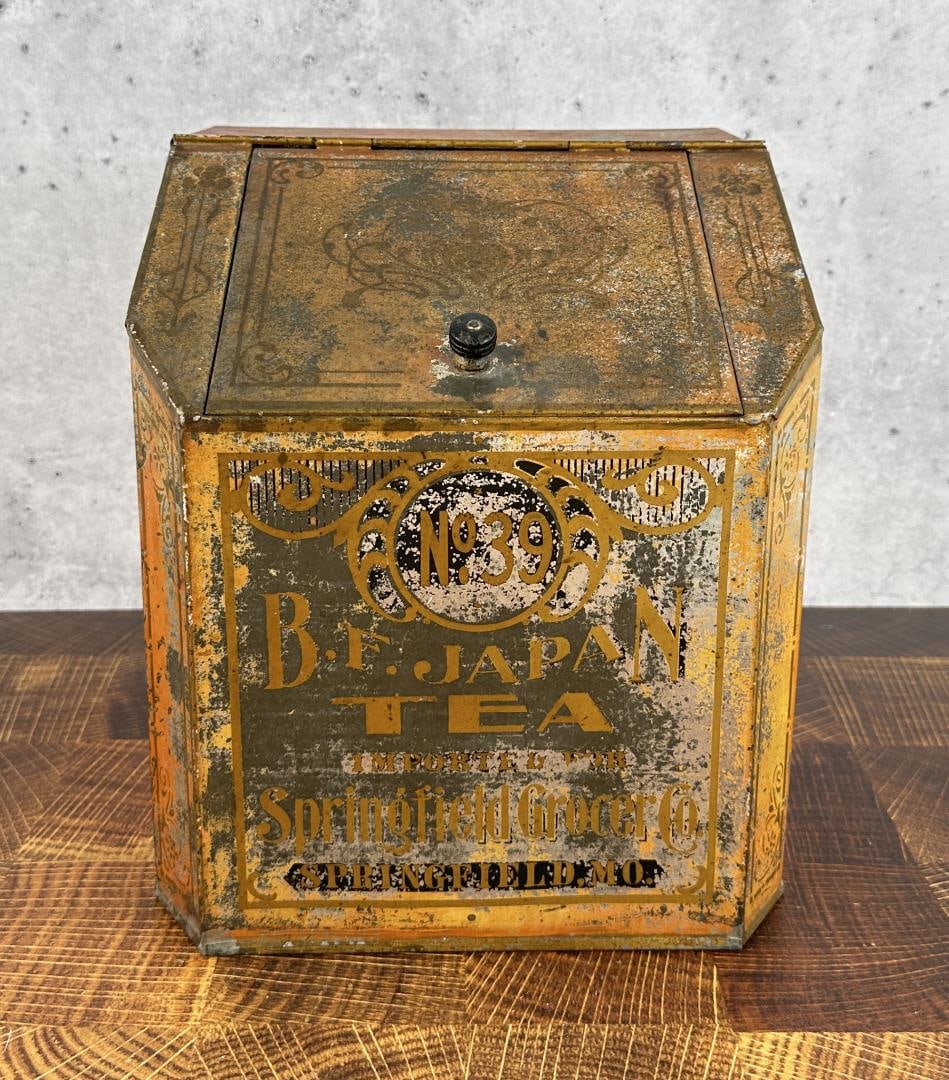 B.F. Japan Tea Missouri Store Display Tin (1 of 6)