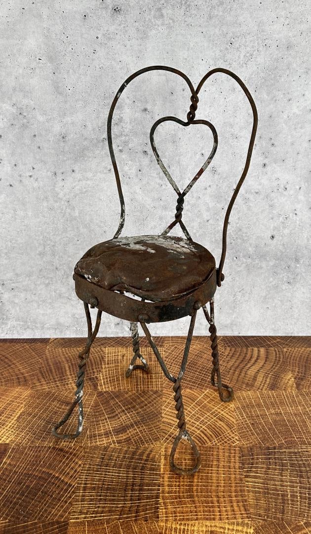 Miniature Salesman Sample Ice Cream Chair (1 of 4)