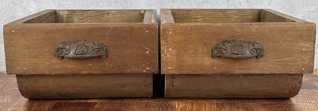 Possum Sow Belly Bakers Cabinet Drawers: 13" by 13" by 7 7/8"