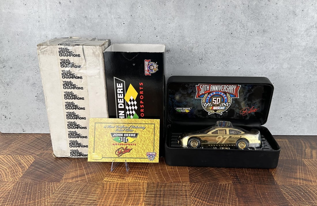 Racing Champions John Deere 50th Die Cast: New in box.